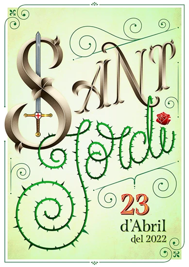 Sant Jordi's day poster